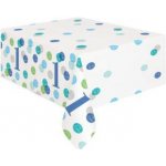 Unique ubrus plastový 1. narozeniny modré puntíky 137x213cm – Hledejceny.cz