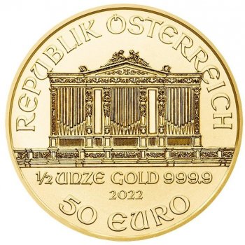Münze Österreich Wiener Philharmoniker zlatá mince 1/2 oz