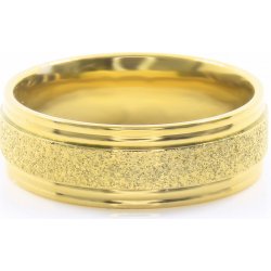 Bruno prsten z pískované chirurgické oceli Gold S2492 prsteny - Nejlepší  Ceny.cz