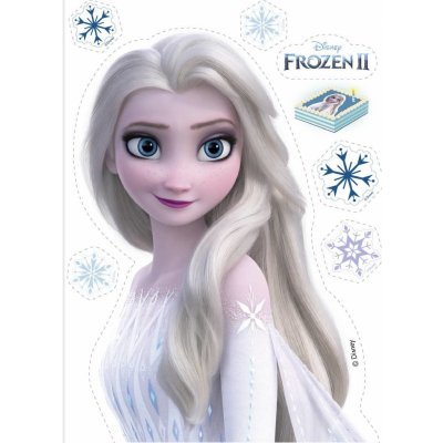 Jedlý papír Frozen II - Ledové království k vystříhnutí 21x14,8cm Dekora – Zbozi.Blesk.cz