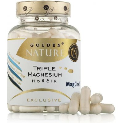 Golden Natur Exclusive Triple magnesium hořčík 100 kapslí – Hledejceny.cz