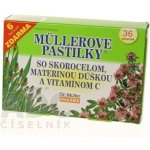 Dr. Müller Müllerovy pastilky s jitrocelem mateřídouškou bez cukru 36 pastilek – Hledejceny.cz