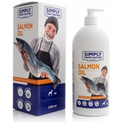 Simply from nature Salmon oil Lososový olej 1000 ml – Hledejceny.cz