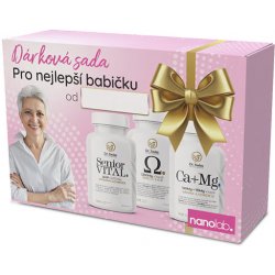 Dr. Swiss DÁRKOVÁ SADA Vitamíny pro Babičku Senior VITAL 100 kapslí + Omega 3-6-9 100 kapslí + Hořčík + Vápník 100 kapslí