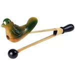 Authentic Dřevěný pták Clapper perkuse zelený