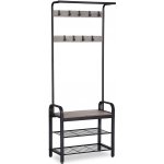 VASAGLE Věšák na kabáty, 183x72x33bílo-černý – Sleviste.cz