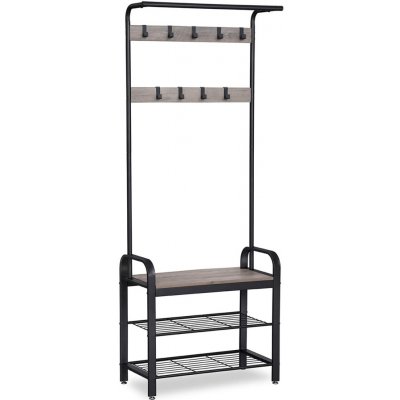 VASAGLE Věšák na kabáty, 183x72x33bílo-černý – Sleviste.cz