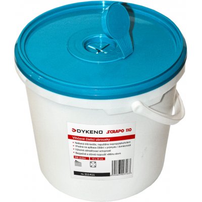 Dykeno SCRAPO 110 211-K11 Vlhčené čistící ubrousky kyblík bílá 15 x 20 cm – Hledejceny.cz