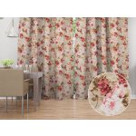 Biante Dekorační závěs Leona LN-167 Plané růže na béžovém 130x200 cm – Hledejceny.cz