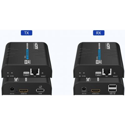 PremiumCord HDMI KVM extender přes LAN - khext120-14 – Sleviste.cz
