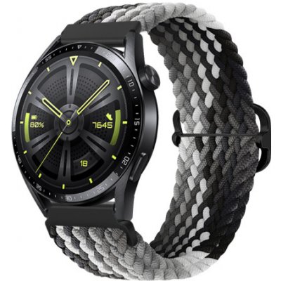 BStrap Elastic Nylon řemínek na Huawei Watch 3 / 3 Pro, black qiao SSG025C0809 – Zbozi.Blesk.cz