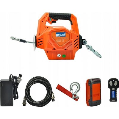 Přenosný akumulátorový naviják Husar Winch 450 kg (1000 lbs) – Hledejceny.cz