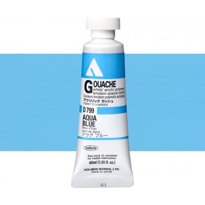 Holbein akrylová kvašová barva aqua blue 40 ml – Hledejceny.cz