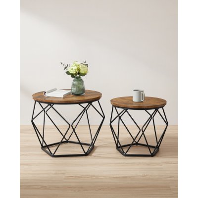 Vasagle LET040B01V1 VERA 50 x 40 cm/40 x 36 cm hnědá / černá – Zboží Dáma