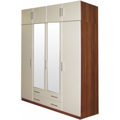 Idea Nábytek ESO 4D 61540 ořech/bílá – Zbozi.Blesk.cz