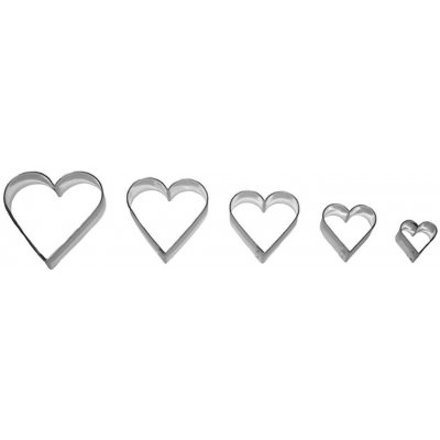 SMOLÍK SRDCE Sada 5 ks 709 55 × 55 mm hladké, pocínované – Hledejceny.cz