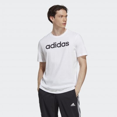 adidas T-shirt Essentials Single Jersey Linear Embroidered Logo T-shirt IC9276 Bílá