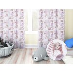 Biante Dětský bavlněný závěs Sandra SA-284 Hnědé sovy 150x230 cm – Sleviste.cz