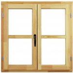 TREND Dřevěné okno O2, L, 900 x 900 mm, dvojsklo, levé, borovice – Hledejceny.cz