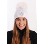 R-JET Top fashion exclusive ohrnutá bílá-stříbrný lurex bílá bambule – Hledejceny.cz