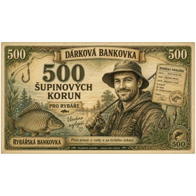 Bezvadary.cz | Dárková bankovka pro rybáře k narozeninámA4 30x21cm db20 – Hledejceny.cz