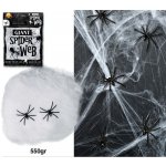 Pavučina bílá s 4 pavouky Halloween 550 g – Hledejceny.cz
