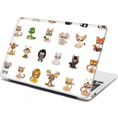 Sablio Samolepka na notebook Zvířátka 4 - 29x20 cm – Zboží Živě