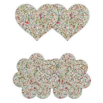 Pasties ozdoby na bradavky Heart & Flower 2 páry – Zboží Mobilmania