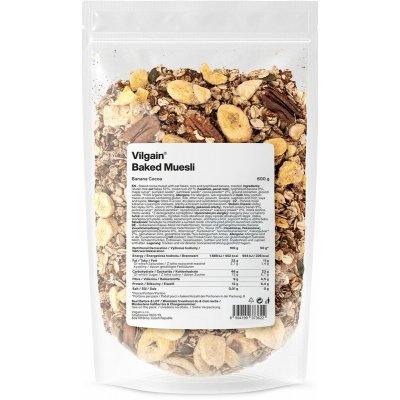 Vilgain Muesli banán kakao & skořice 600 g – Sleviste.cz