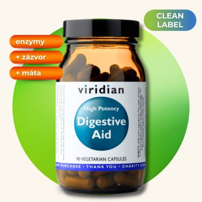 Viridian High potency digestive aid 90 kapslí – Sleviste.cz