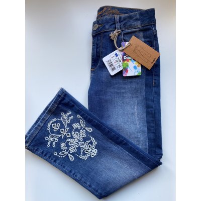 Desigual Denim Maggy kalhoty Flare – Zboží Mobilmania