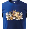 Dětské tričko Canvas dětské tričko Psi modrá