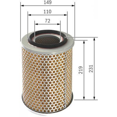 Vzduchový filtr BOSCH 1 457 433 627 – Hledejceny.cz