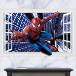 Živá Zeď samolepka Spiderman superhrdina 90 x 60 cm – Zboží Dáma