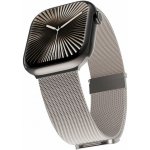 Epico Milanese+ pro Apple Watch SE/Series 1-11/Ultra, (42/44/45/46/49mm) - hvězdně bílý 73818182100001 – Hledejceny.cz
