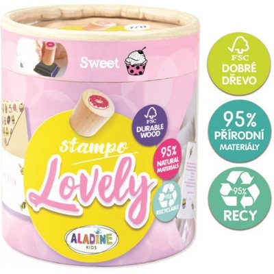 Aladine Dřevěná razítka StampoLovely Dortíky – Zboží Dáma