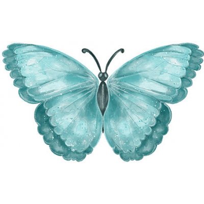Nažehlovací obrázek Motýl mint – Zboží Mobilmania