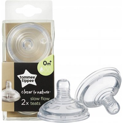 Tommee Tippee savička C2N pomalý průtok transparentní 2 ks – Zboží Dáma