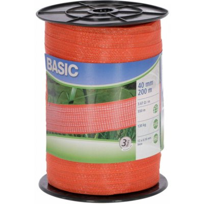 BRAVSON GROUP Ohradníková páska KERBL 441529 BASIC 40mm 200m 12 x 0,16 Niro oranžová – Hledejceny.cz