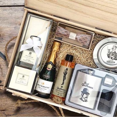 Bohemia Gifts dárkový dřevěný box pro muže skutečný gentleman – Zboží Mobilmania