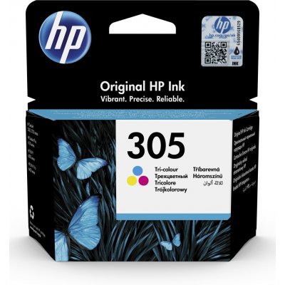 HP 305 originální inkoustová kazeta tříbarevná 3YM60AE – Zboží Mobilmania