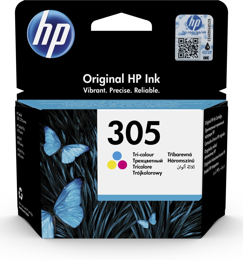 HP 305 originální inkoustová kazeta tříbarevná 3YM60AE