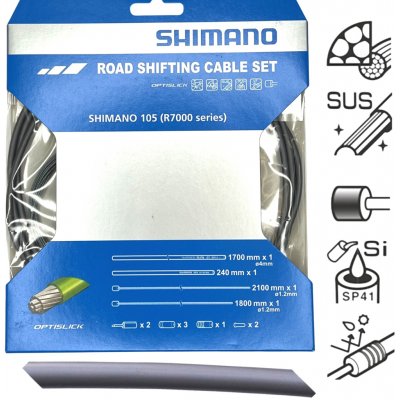 Shimano Bowdeny+lanka R7000 SP41+RS900 OPTISLICK set – Zboží Mobilmania