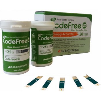SD Diagnostics Codefree PLUS Glukometr + 50 proužků