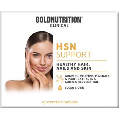 GoldNutrition HSN pro krásnější vlasy pleť a nehty 60 kapslí