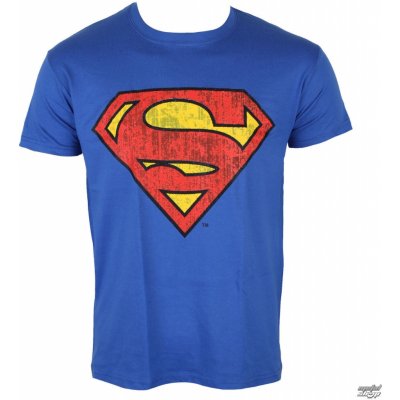 Tričko Superman Washed Shield Blue – Zboží Mobilmania