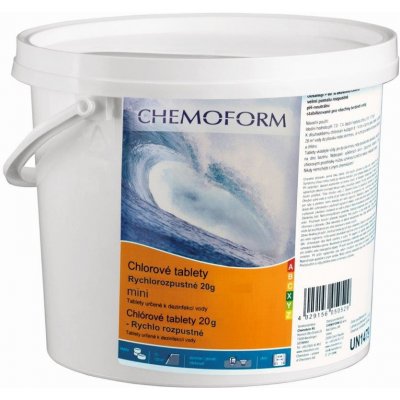 CHEMOFORM Chlórové tablety Mini rychlorozpustné 5 kg – Hledejceny.cz