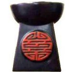 Aromatika aroma lampa pyramida černá s červeným hieroglyfem – Hledejceny.cz