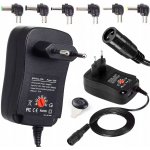 UNIVERZÁLNÍ SÍŤOVÝ ADAPTÉR 30W DC 1.2A S REGULACÍ NAPĚTÍ A 6 KONCOVKAMI – Sleviste.cz