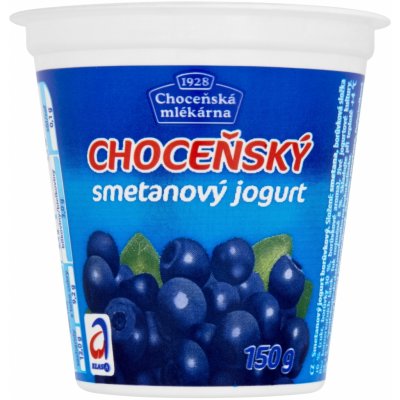 Choceňská mlékárna Choceňský smetanový jogurt borůvka 150 g